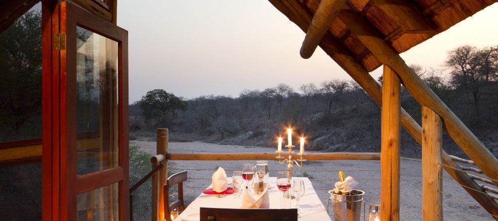 Rhino Post Safari Lodge - Private Deck Dining - Image 14