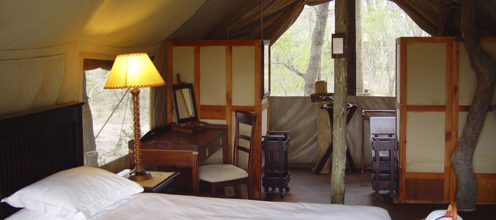 Rhino Walking Safaris- Beds in Tent Room - Image 14