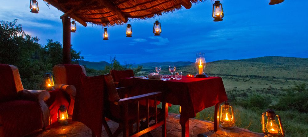 Romantic view of the serengeti for dinner at Kleins Camp, Serengeti National Park, Tanzania Â© AndBeyond - Image 1