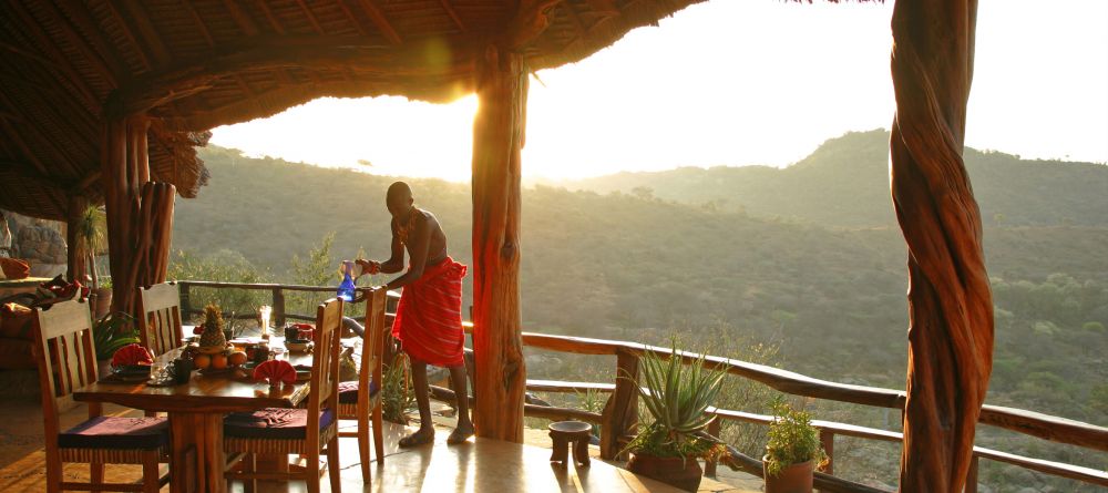 Dining at sunset at Sabuk Lodge, Laikipia, Kenya - Image 8