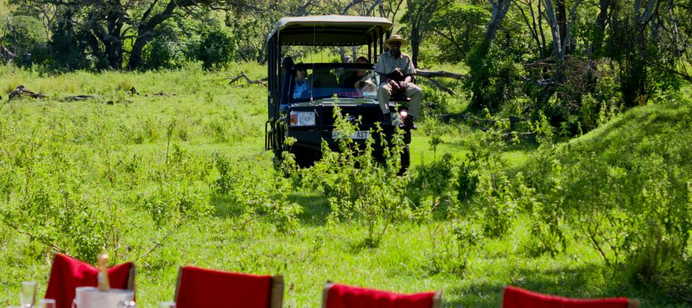 Safari meal on the Serengeti at Kleins Camp, Serengeti National Park, Tanzania Â© AndBeyond - Image 2