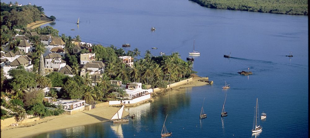 Aerial shot of Peponi Hotel, Lamu Island, Kenya - Image 5