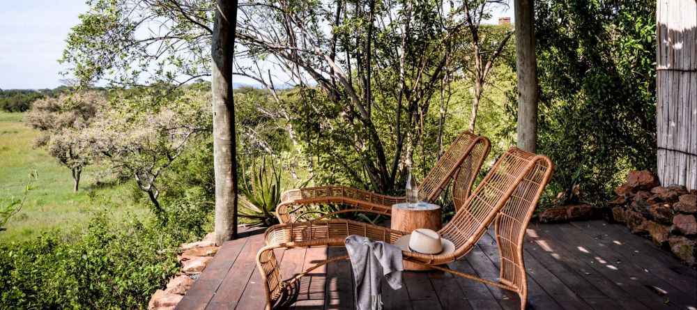 Deck view at Faru Faru River Lodge, Grumeti Private Reserve, Tanzania - Image 6