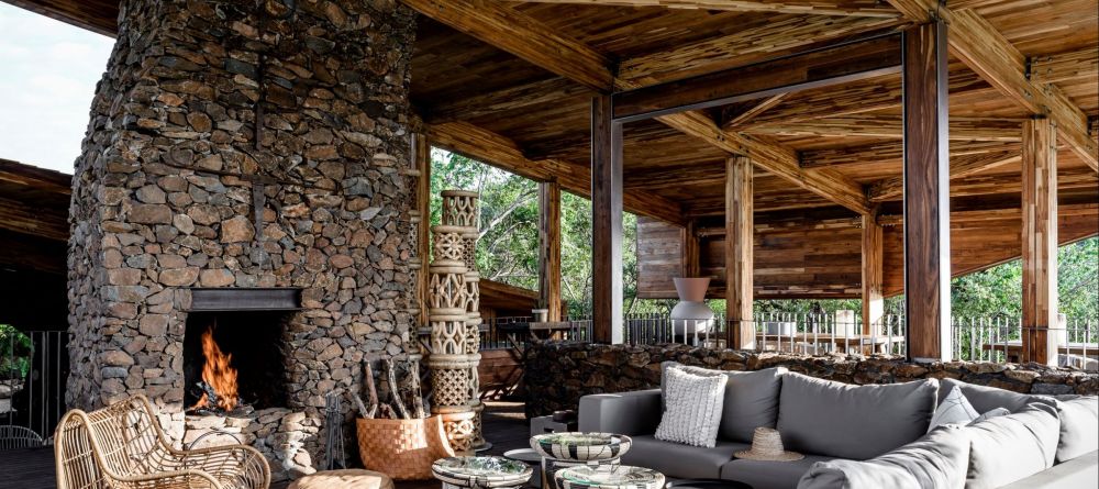 Fire place at Faru Faru River Lodge, Grumeti Private Reserve, Tanzania - Image 15