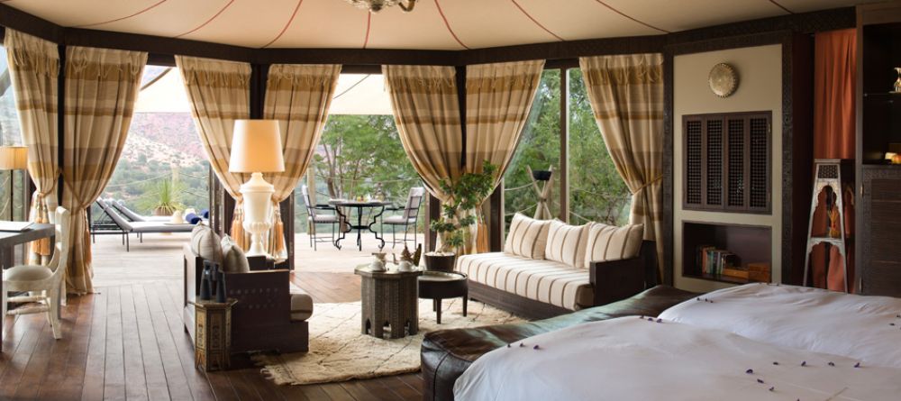 Suite interior at Kasbah Tamadot, Atlas Mountains, Morocco - Image 17