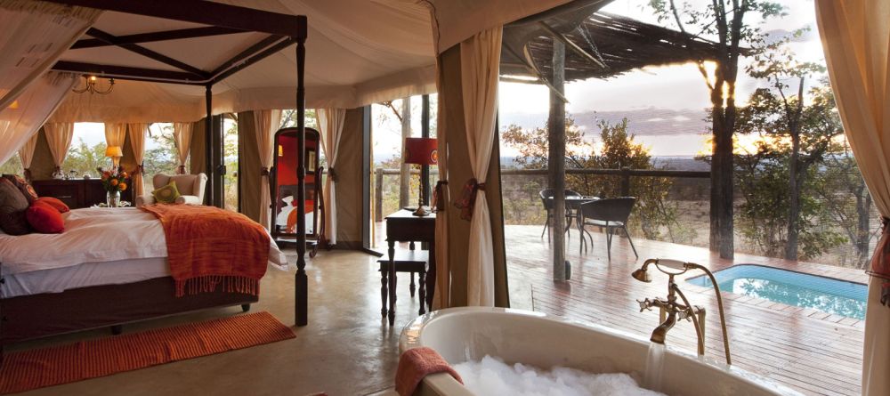 Suite with a view and pool at The Elephant Camp, Victoria Falls, Zimbabwe - Image 1