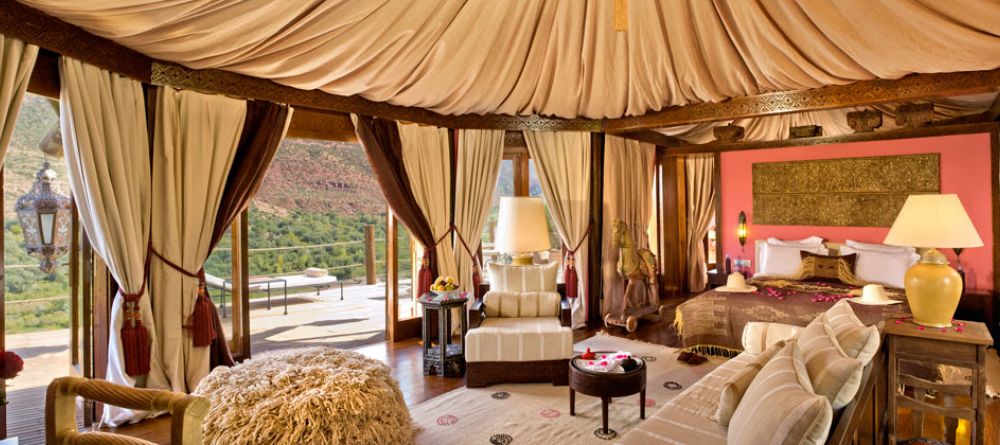 Suite interior at Kasbah Tamadot, Atlas Mountains, Morocco - Image 18