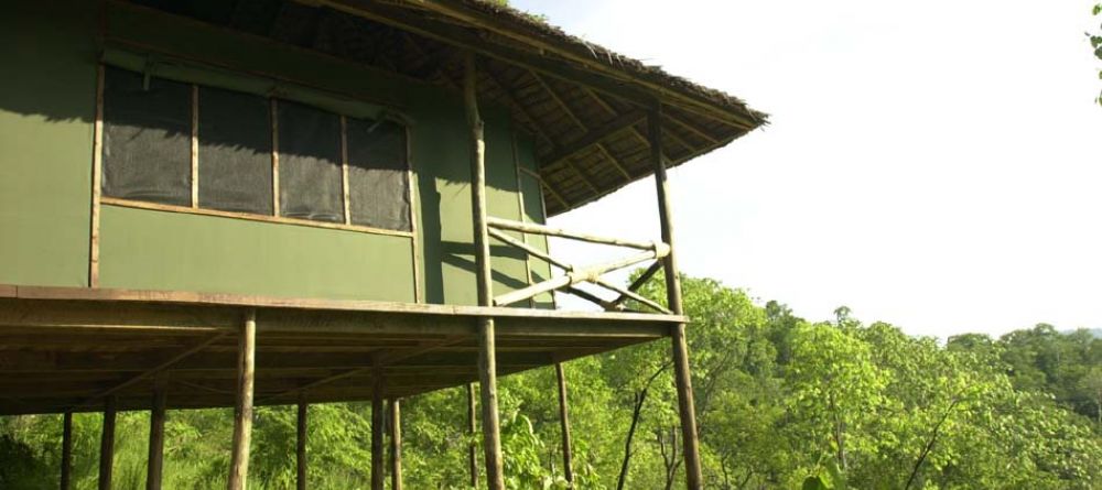 Tented banda exterior at Sable Mountain Lodge, Selous National Park, Tanzania - Image 6