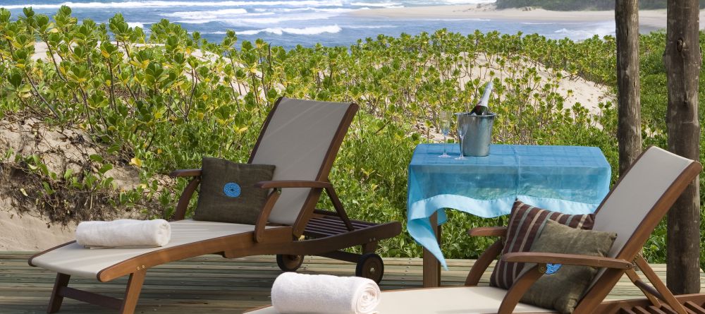 Thonga Beach Lodge - Beach Deck Close Up - Image 9