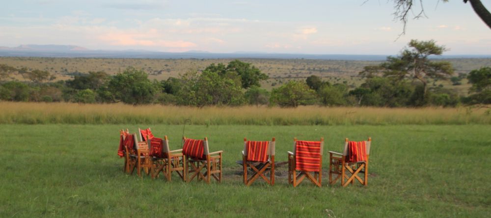 The outdoor campfire pit at Ubuntu Camp, Serengeti National Park, Tanzania - Image 6