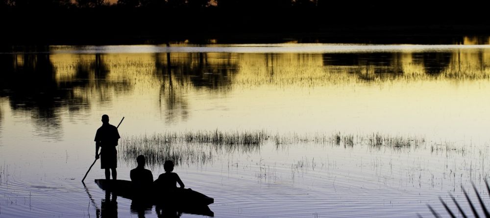 Boating on the delta at sunset at Xigera Camp, Moremi Game Reserve, Botswana (Dana Allen) - Image 7