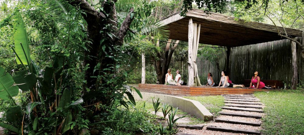 The peaceful open-air yoga studio at Londolozi Founders Camp, Sabi Sands Game Reserve, South Africa - Image 6