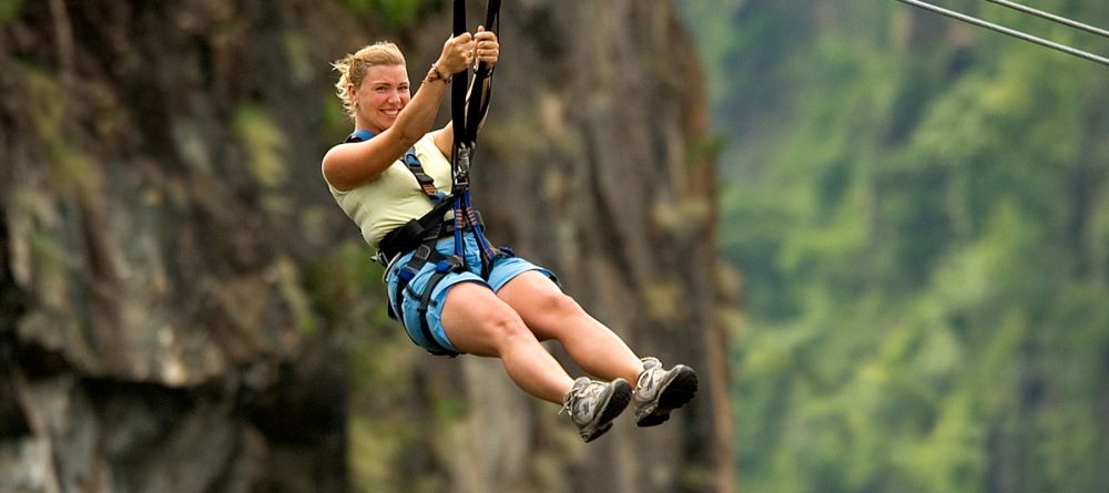 Ziplining at The Elephant Camp, Victoria Falls, Zimbabwe - Image 12