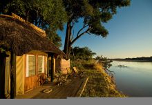 Chalet by the Luangwa River at Mchenja Bush Camp, South Luangwa National Park, Zambia