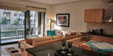 Waterfront Village Luxury One Bedroom Living Area