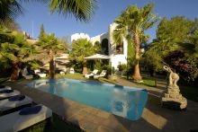 Swimming pool at Hotel Heinitzburg, Windhoek, Namibia