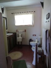 The guest bathrooms at Pole Pole Bungalow Resort, Mafia Island, Tanzania (Mango staff photo)