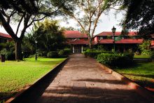 The exterior and gardens at Norfolk Hotel, Nairobi, Kenya