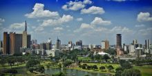 The city of Nairobi at Norfolk Hotel, Nairobi, Kenya