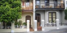 The front facade of the African Villa, Cape Town, South Africa