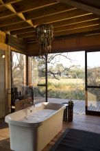 Bathroom at Xudum Okavango Delta Lodge, Okavango Delta, Botswana (AndBeyond)