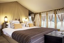 Bedroom at Dunia Camp, Serengeti National Park, Tanzania