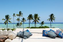 Rooftop relaxation at Matemwe Retreat, Zanzibar, Tanzania