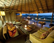 Lounge at Banoka Bush Camp, Okavango Delta, Botswana (Dana Allen)