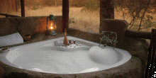Bathroom at Chapungu Luxury Tented Camp, Thornybush Game Reserve, South Africa
