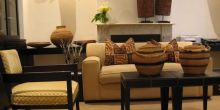 The lounge at African Villa, Cape Town, South Africa