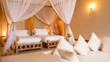 A Deluxe Twin Room at Gold Zanzibar Beach House & Spa, Zanzibar, Tanzania 