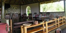 Dining at Mantana Lake Mburo Camp, Lake Mburo National Park, Uganda