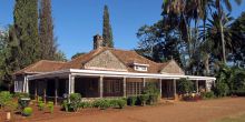 The exterior of the house at The Karen Blixen Museum, Nairobi, Kenya
