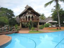 The pool and exterior at Amarina Hotel, Nosy Be, Madagascar (Mango Staff photo)