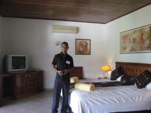 Being shown to your room at Amarina Hotel, Nosy Be, Madagascar (Mango Staff photo)