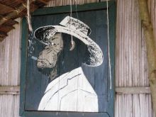 An interesting piece of local art at Sakatia Lodge, Nosy Be, Madagascar (Mango Staff photo)
