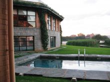 The exterior and pool at Tamboho Hotel, Antananarivo, Madagascar (Mango Staff photo)