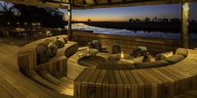 Outdoor lounge area