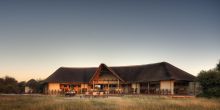 General view of Nxai Pan Camp, Nxai Pan National Park, Botswana