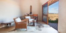 Bedroom Lounge at Nxai Pan Camp, Nxai Pan National Park, Botswana