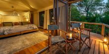 Bedroom at Jacana Camp, Moremi Game Reserve, Botswana (Dana Allen)