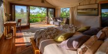 Bedroom at Jacana Camp, Moremi Game Reserve, Botswana (Dana Allen)