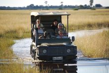 Game drive at Linyati Discoverer Camp, Linyati Wetlands, Botswana