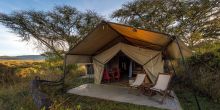 Guest tent at Lions Paw Camp
