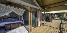 Bedroom at Tubu Tree Camp, Okavango Delta, Botswana (Dana Allen)