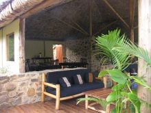 Lounging area at Engagi Lodge, Bwindi Impenetrable Forest, Uganda