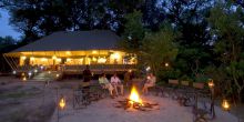 Campfire at Stanleys Camp, Okavango Delta, Botswana