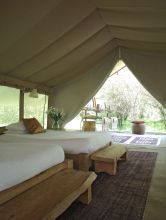 Twin tent at Naibor Camp, Masai Mara National Reserve, Kenya
