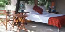 Serian Nkorombo Camp - guest tent interior