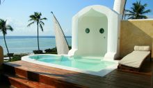 Private plunge pool at Matemwe Retreat, Zanzibar, Tanzania